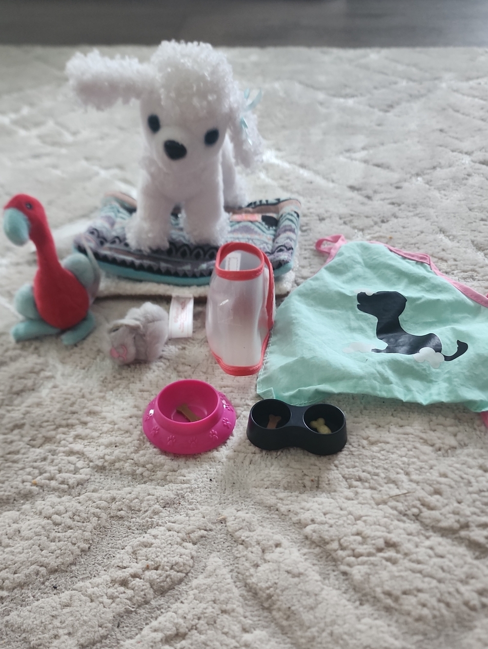 18in doll dog set ( no doll included)